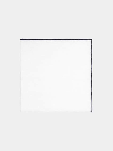 Madre Linen - Hand-Dyed Linen Contrast-Edge Napkins (Set of 4) -  - ABASK - 