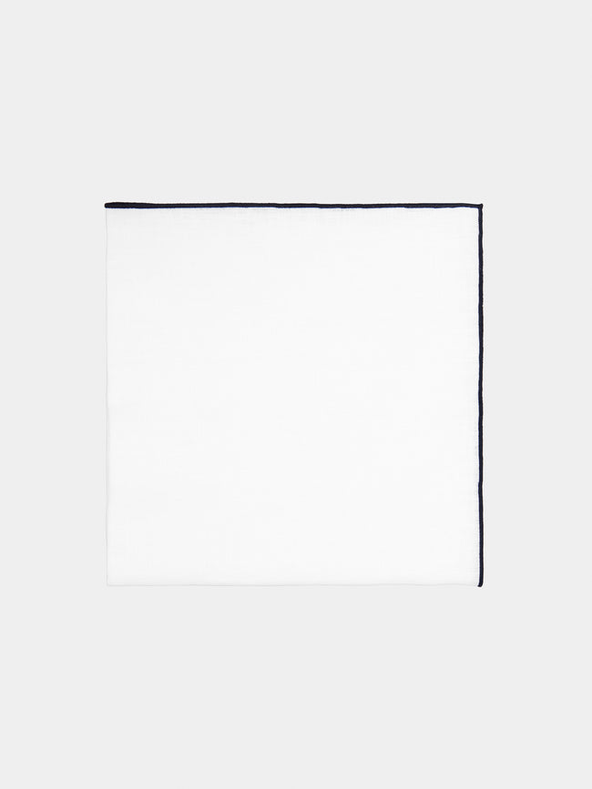Madre Linen - Hand-Dyed Linen Contrast-Edge Napkins (Set of 4) -  - ABASK - 