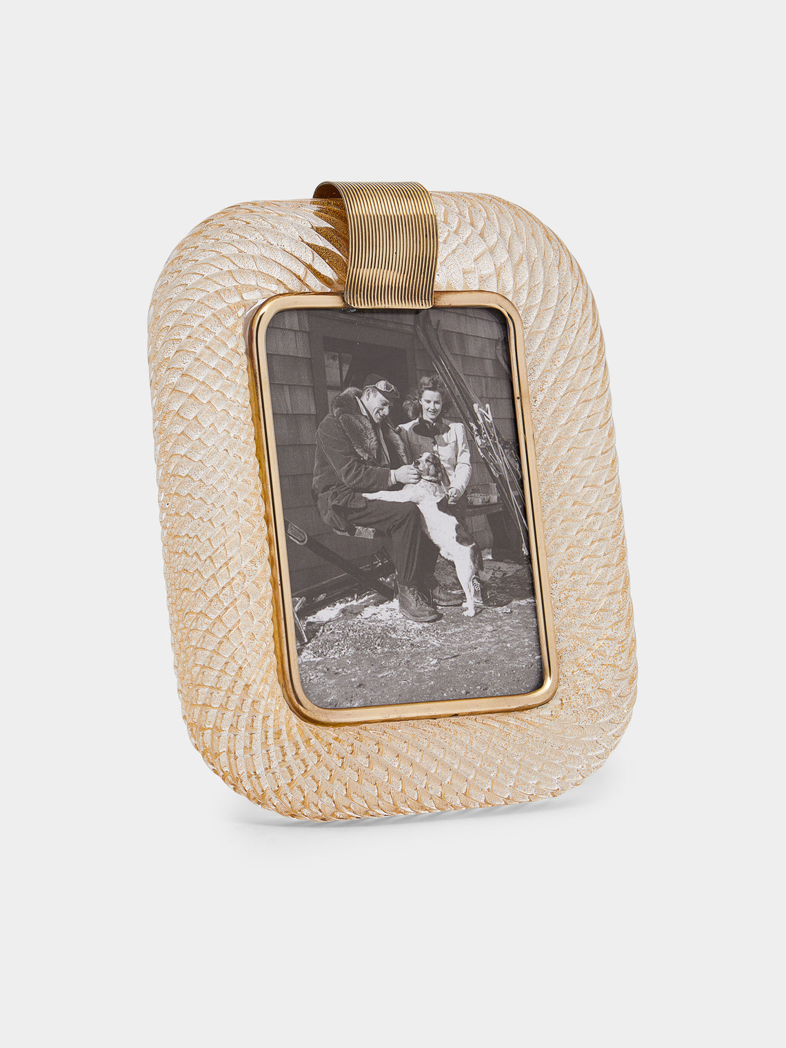 Antique and Vintage - 1960s Murano Torciglioni Art Déco Picture Frame - Metallics - ABASK - 