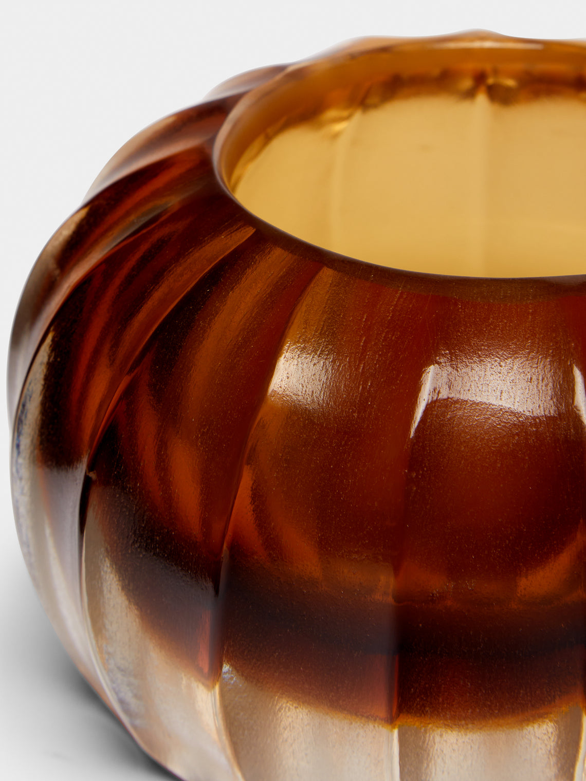 Micheluzzi Glass - Bocia Miele Hand-Blown Murano Glass Vase -  - ABASK