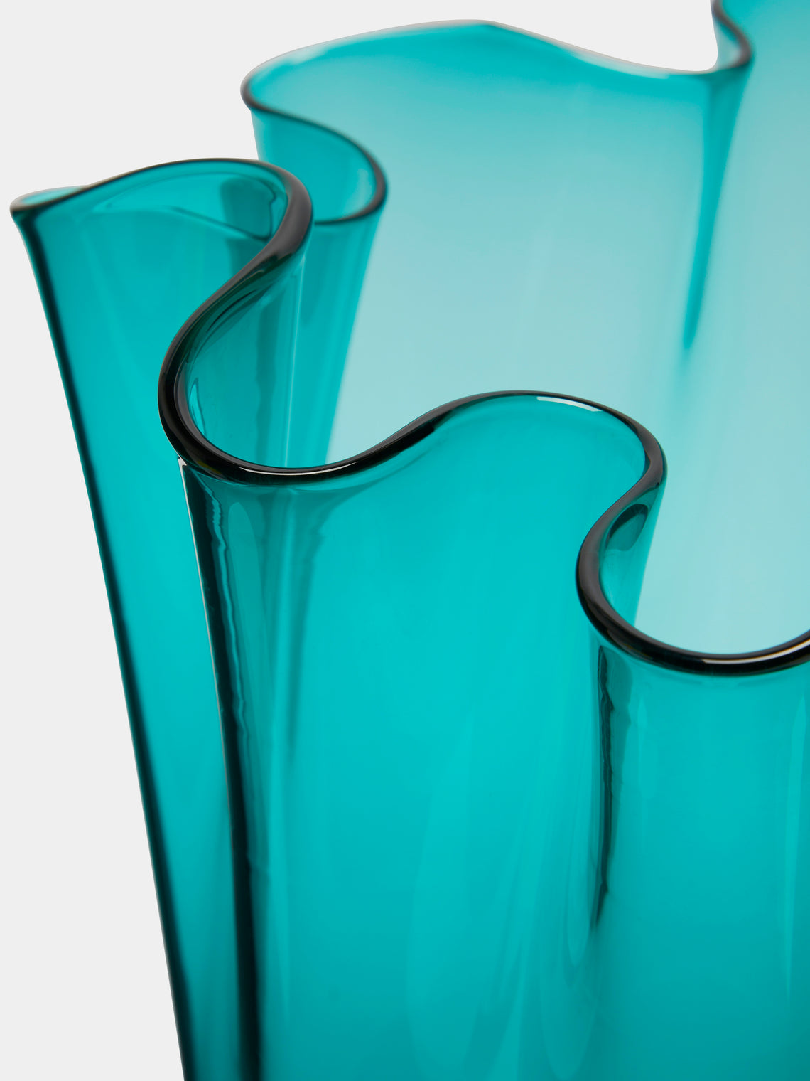 Venini - Fazzoletto Hand-Blown Murano Glass Large Vase -  - ABASK