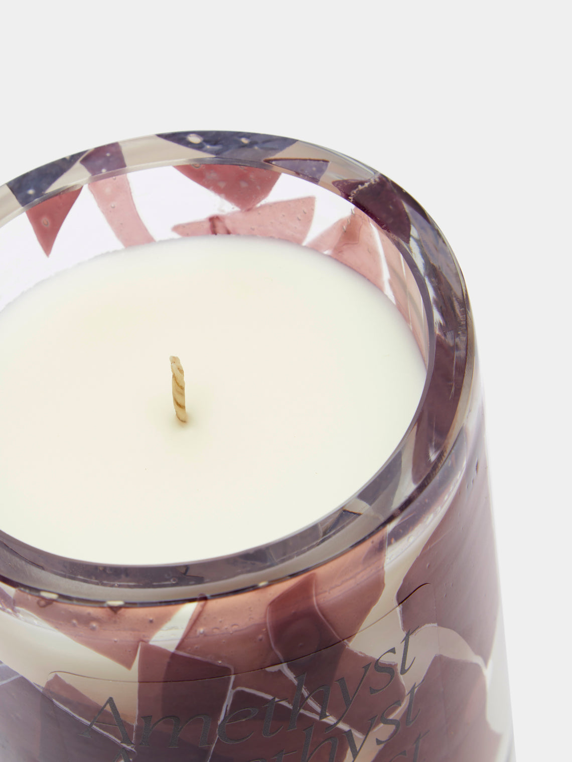 Stories of Italy - Amethyst Hand-Blown Murano Glass Scented Candle -  - ABASK