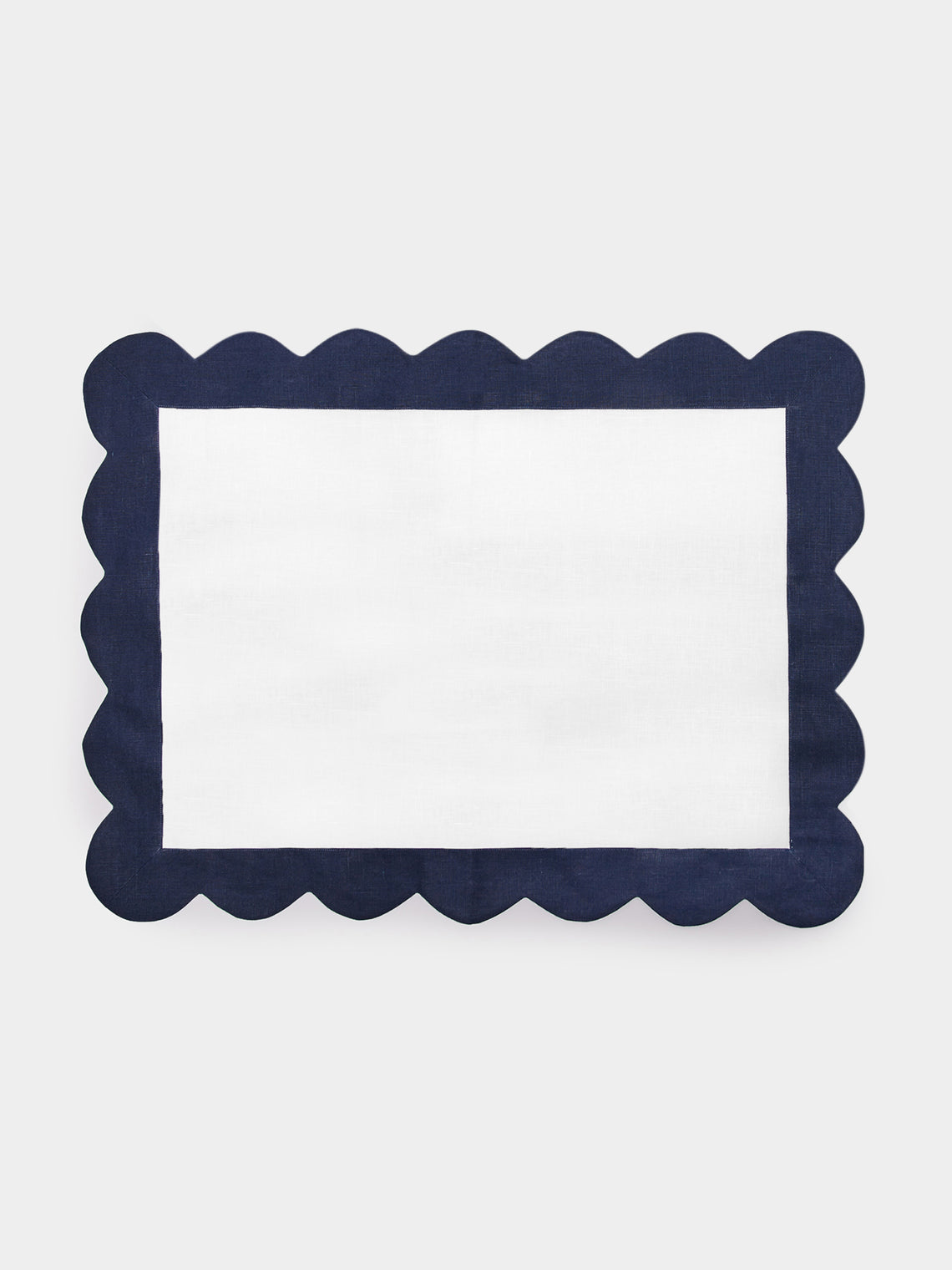 Angela Wickstead - Rapallo Scalloped Linen Placemats (Set of 4) -  - ABASK - 