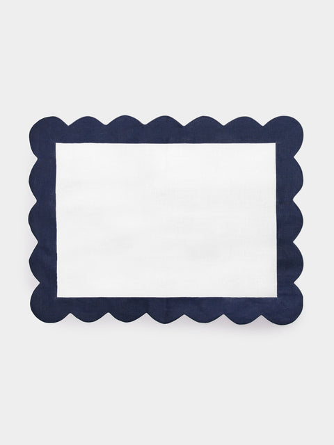 Angela Wickstead - Rapallo Scalloped Linen Placemats (Set of 4) -  - ABASK - 