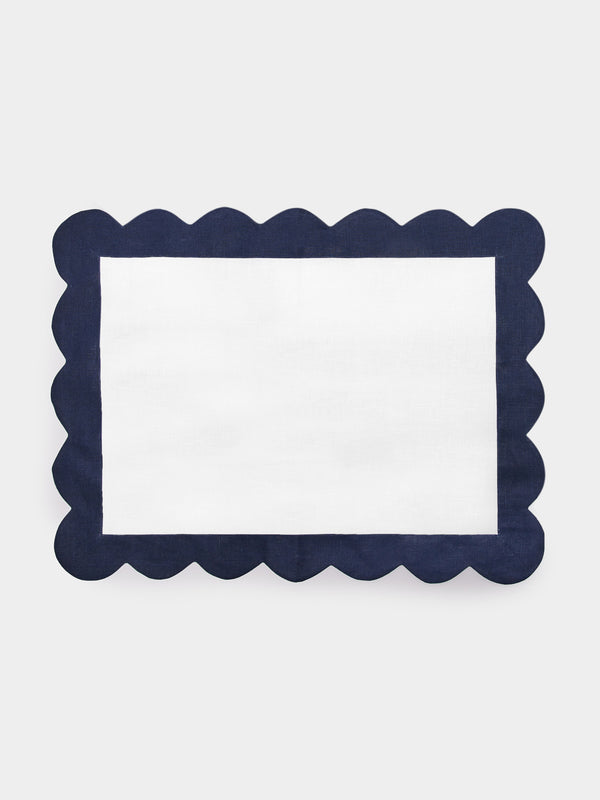 Angela Wickstead - Rapallo Scalloped Linen Placemats (Set of 4) -  - ABASK - 