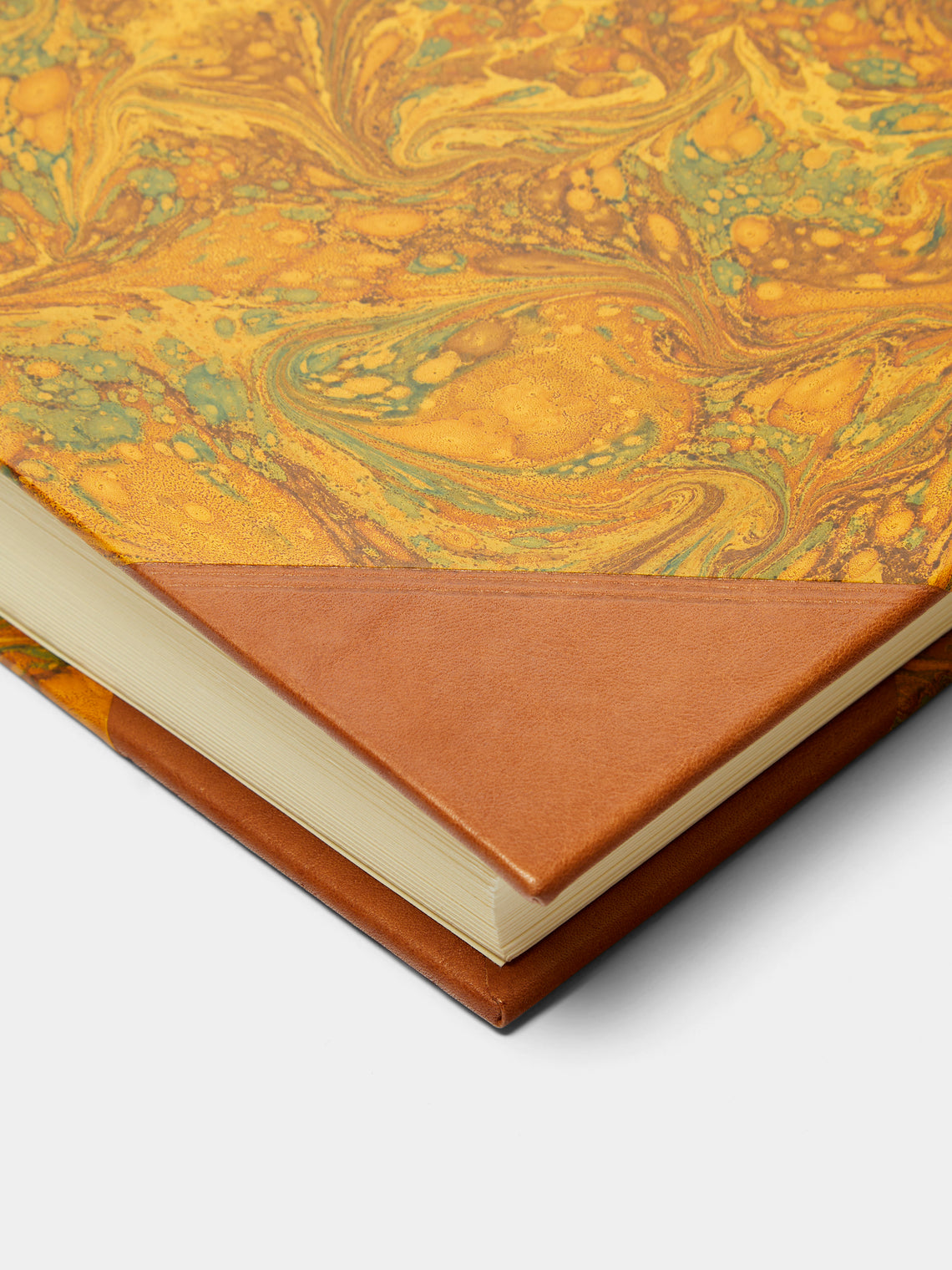 Giannini Firenze - Hand-Marbled Leather Bound Large Photo Album -  - ABASK
