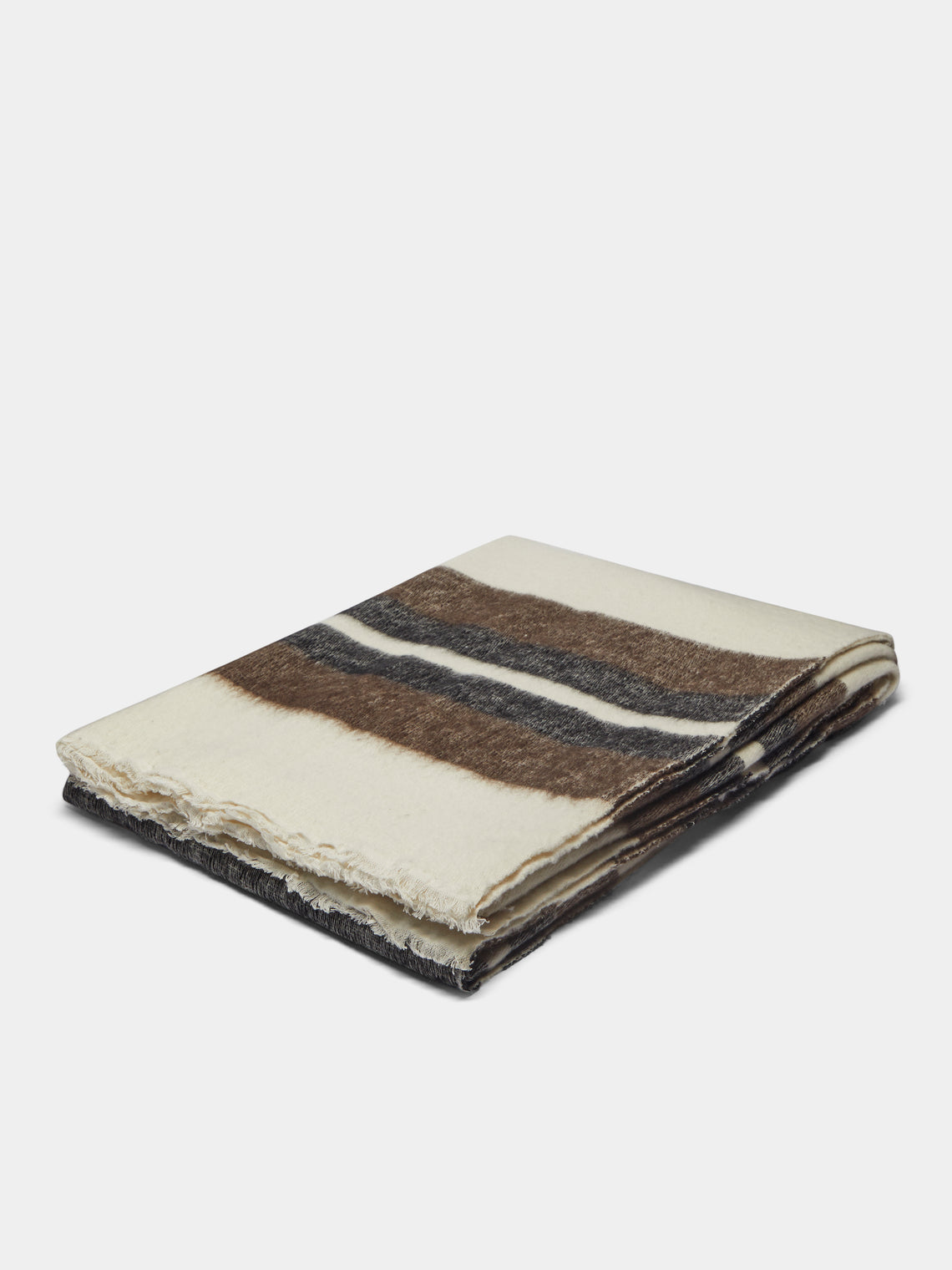 Denis Colomb - Dolpo Striped Nomad Cashmere Blanket -  - ABASK
