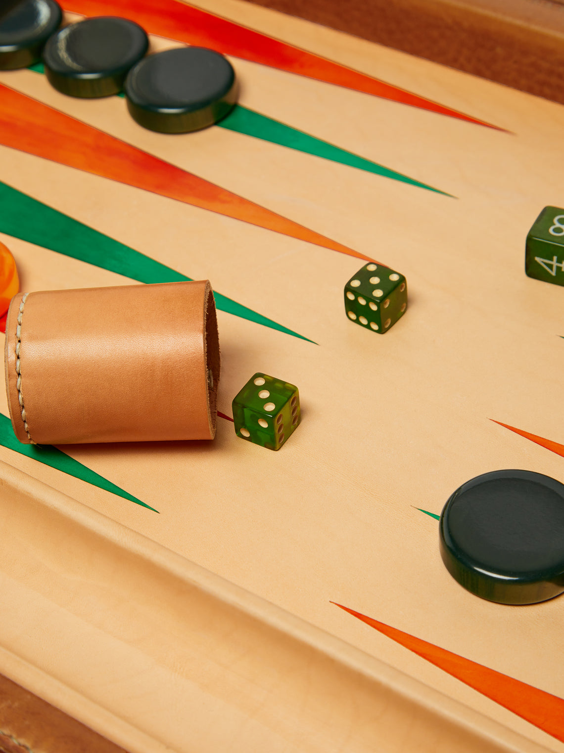 Nick Plant - Wood and Leather Backgammon Set -  - ABASK
