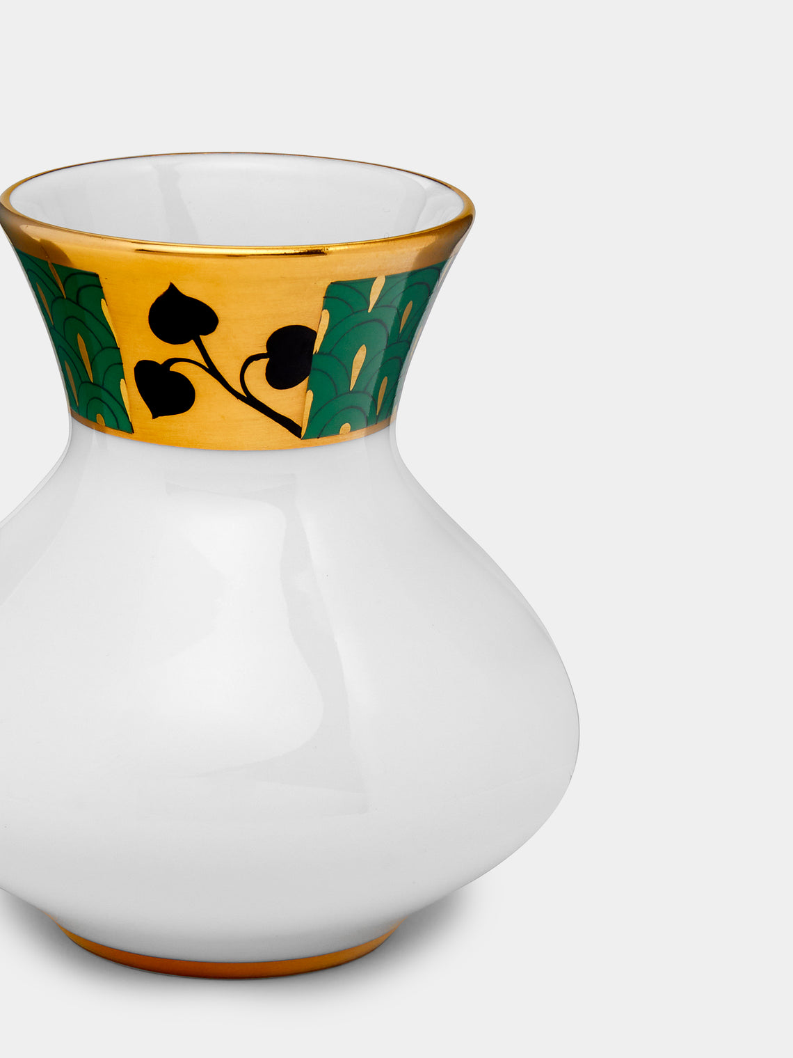 Augarten - Secession Hand-Painted Porcelain Compact Vase - ABASK