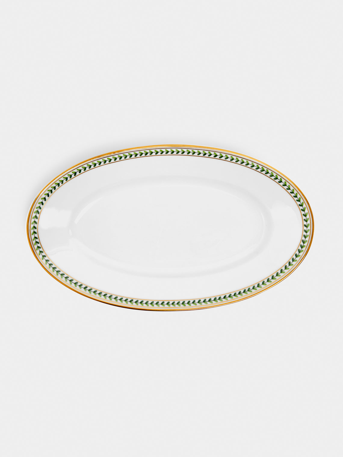 Augarten - Leafed Edge Hand-Painted Porcelain Large Serving Platter -  - ABASK - 