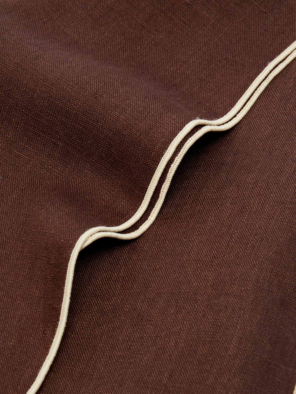 Madre Linen - Hand-Dyed Linen Contrast-Edge Tablecloth -  - ABASK