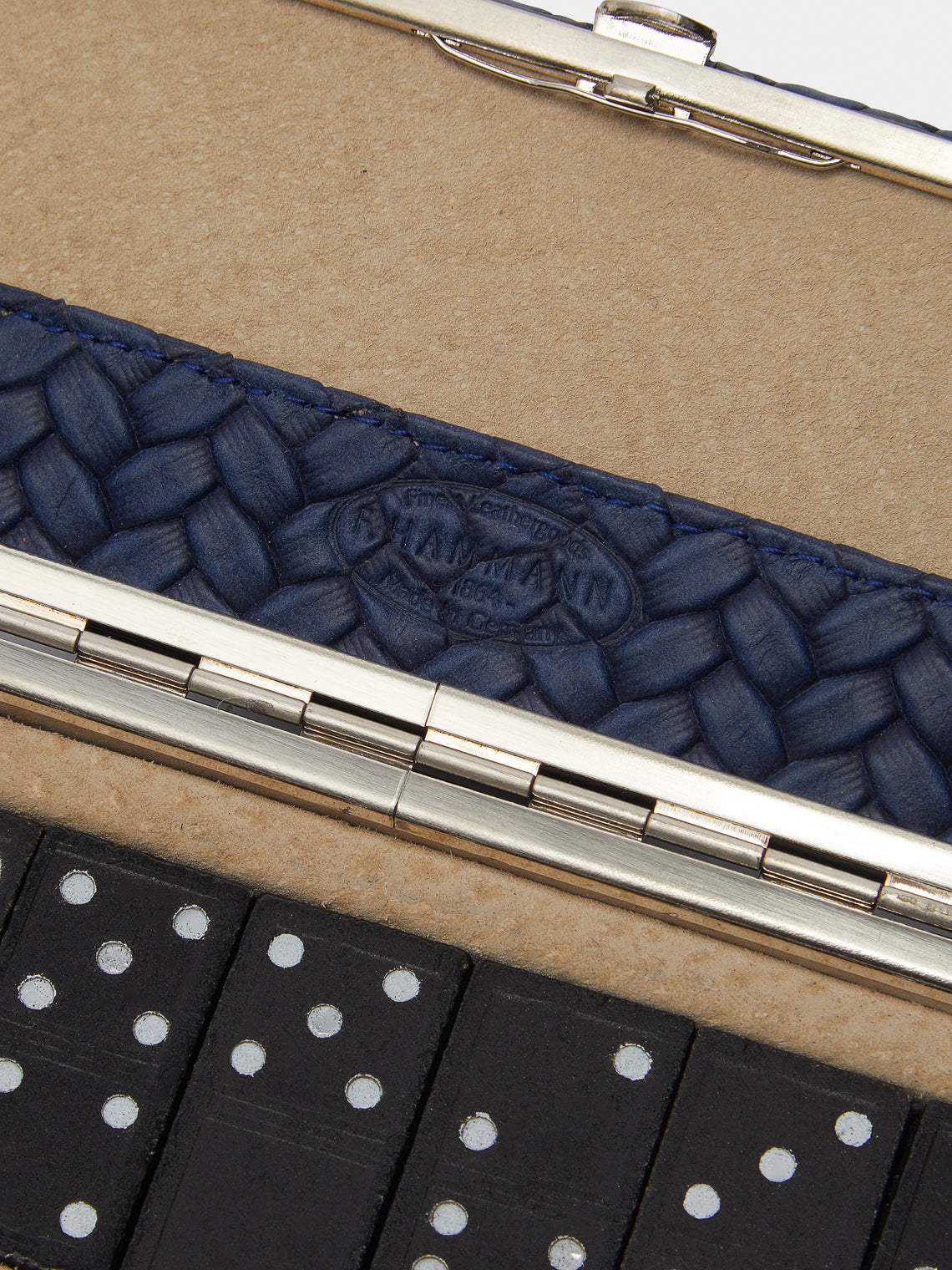 F. Hammann - Leather Dominoes Set -  - ABASK