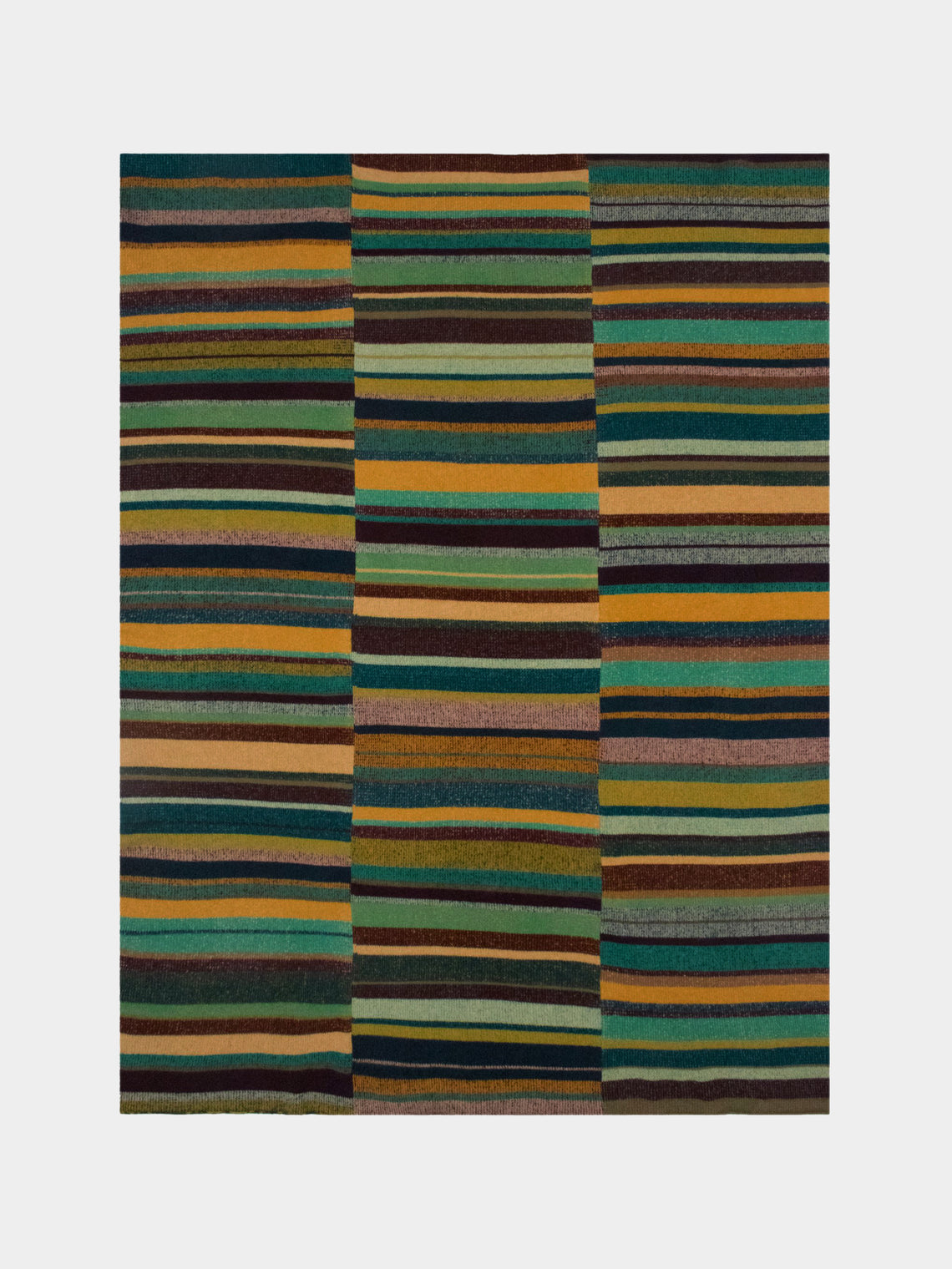 The Elder Statesman - Stripe Super Soft Cashmere Blanket -  - ABASK