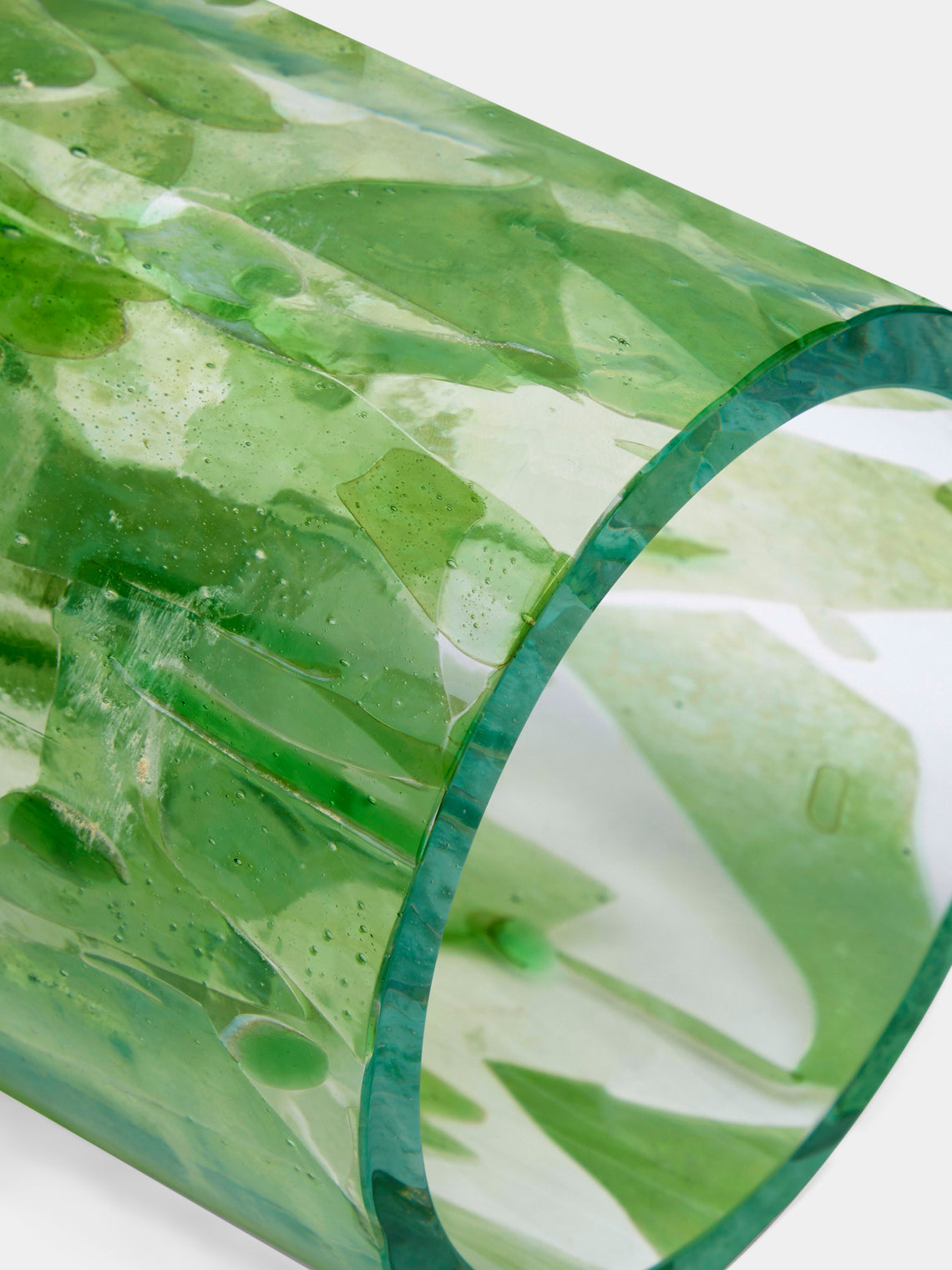 Stories of Italy - Jade Hand-Blown Murano Glass Vase -  - ABASK