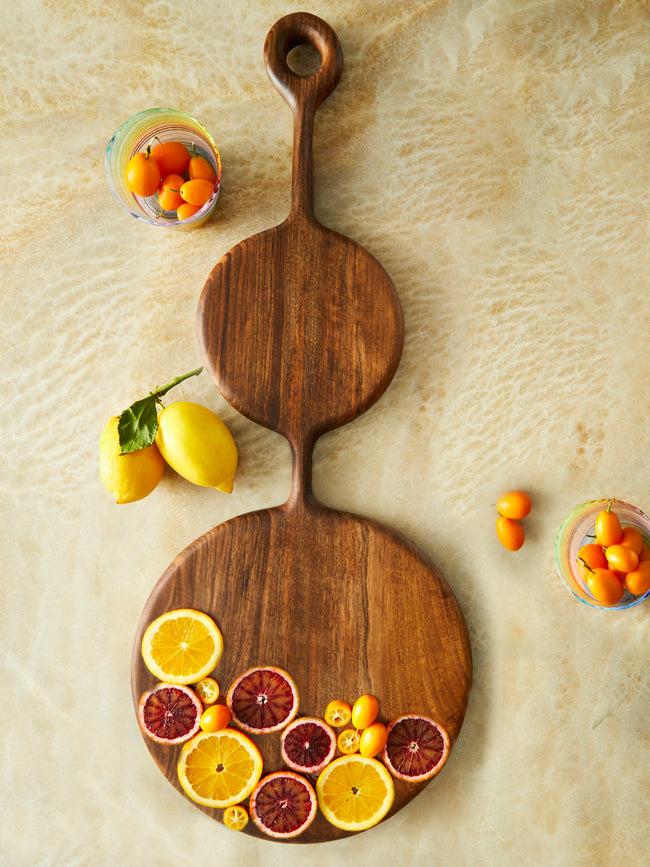 Lucas Castex - No. 2 Hand-Carved Oiled Walnut Serving Board -  - ABASK