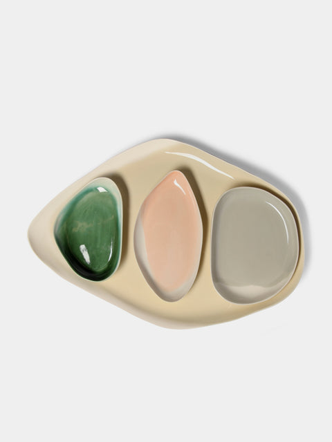 Pottery & Poetry - Hand-Glazed Porcelain Long Serving Tray -  - ABASK - 