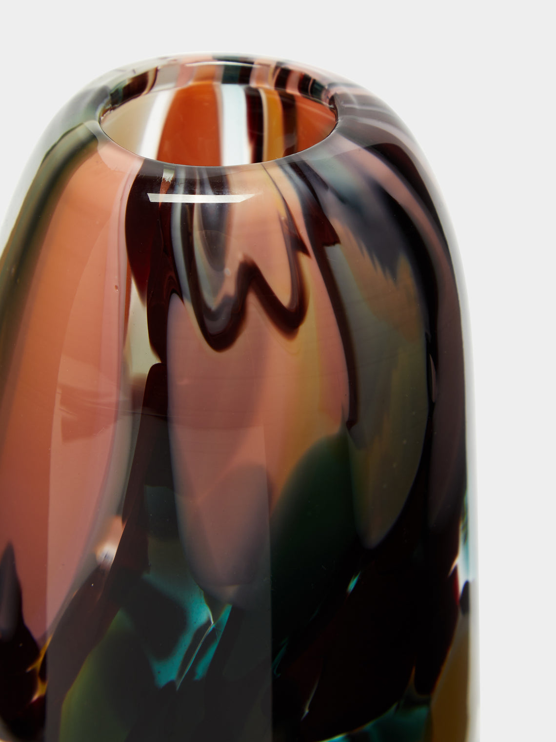 The Glass Studio - Marbled Hand-Blown Glass Bud Vase -  - ABASK