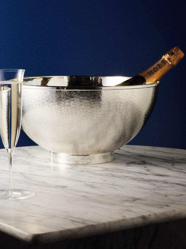 Zanetto - Saturno Silver-Plated Bottle Stand -  - ABASK