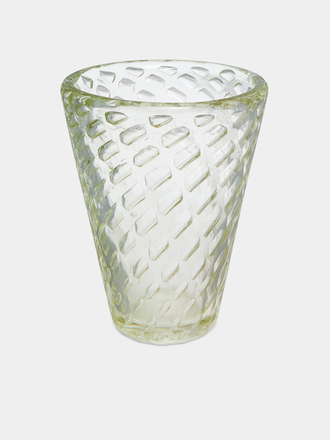 Antique and Vintage - 1950s Ercole Barovier Murano Glass Vase - Clear - ABASK - 