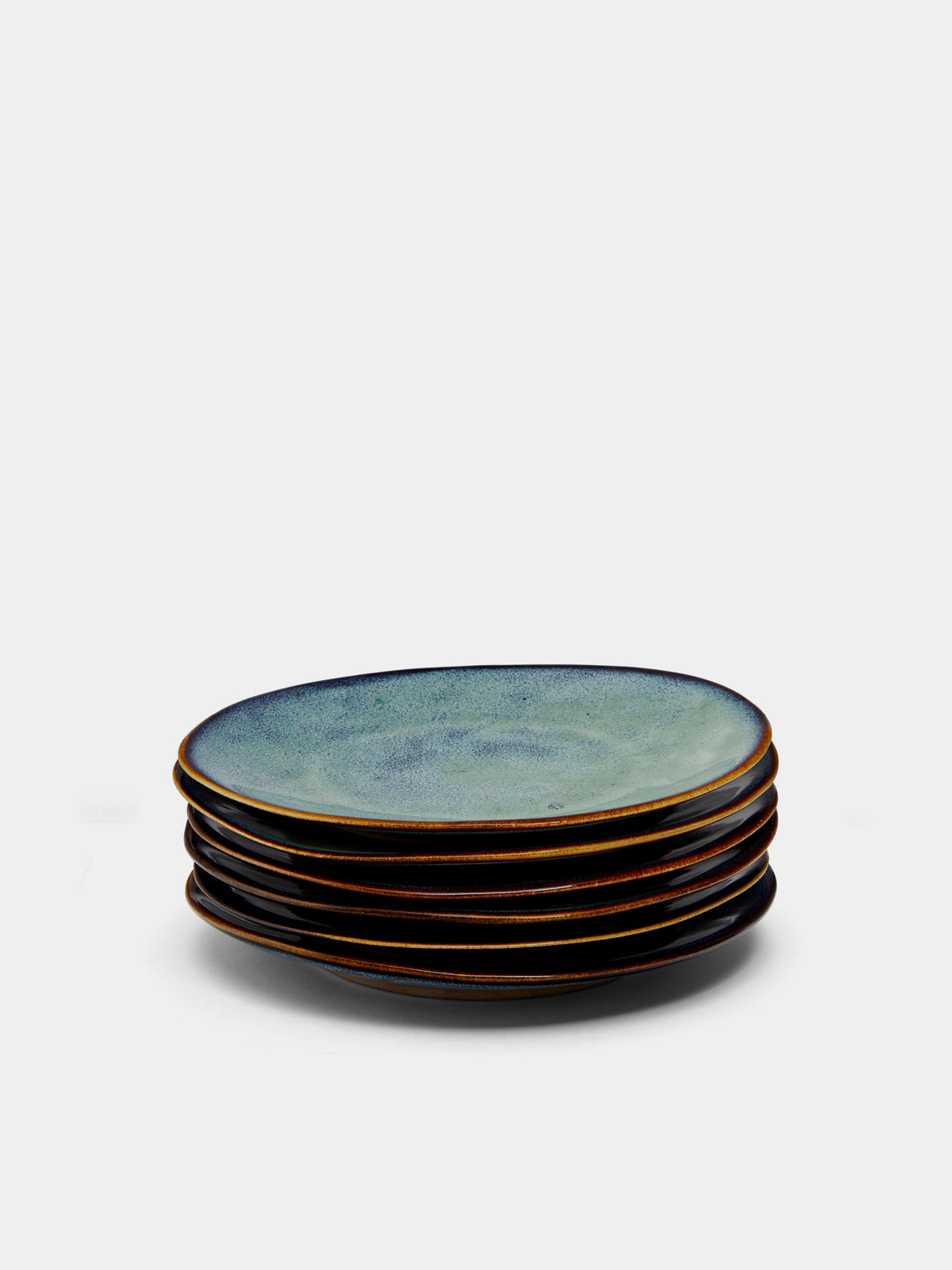 Mervyn Gers Ceramics - Hand-Glazed Ceramic Dessert Plates (Set of 6) -  - ABASK