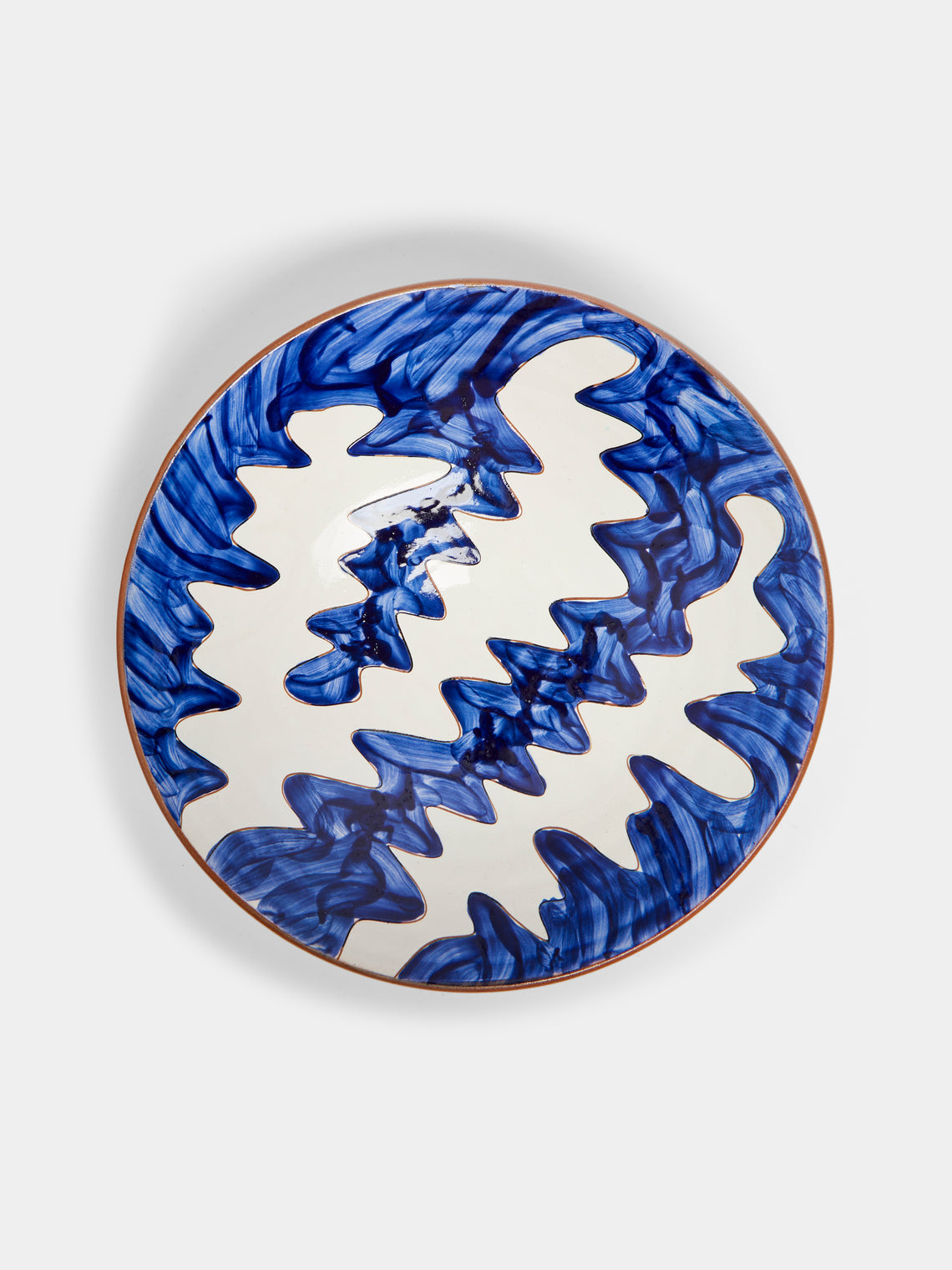 Anut Cairo - Stencil Hand-Painted Ceramic Pasta Bowls (Set of 4) -  - ABASK