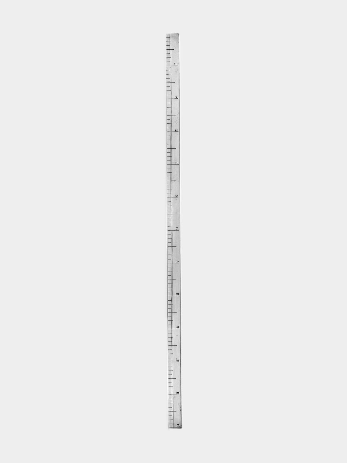 Antique and Vintage - Mid-Century Silver and Oak Ruler -  - ABASK