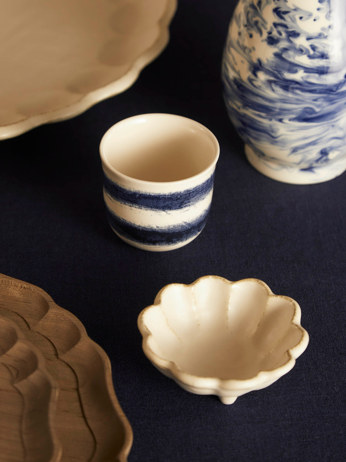 1882 Ltd. - Indigo Rain Ceramic Espresso Cup - Blue - ABASK