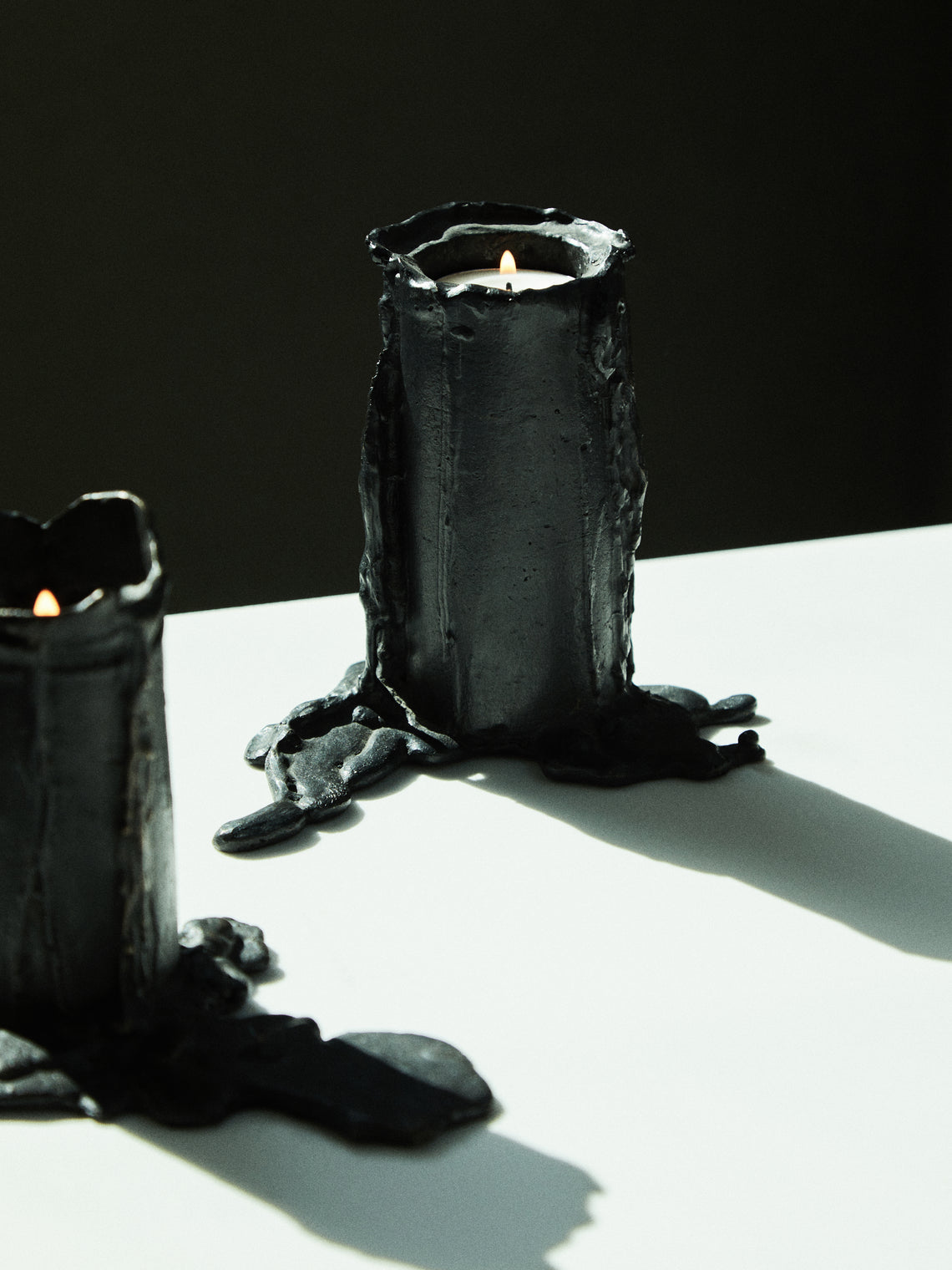 Osanna Visconti - Melted Hand-Cast Bronze Candle Holder -  - ABASK