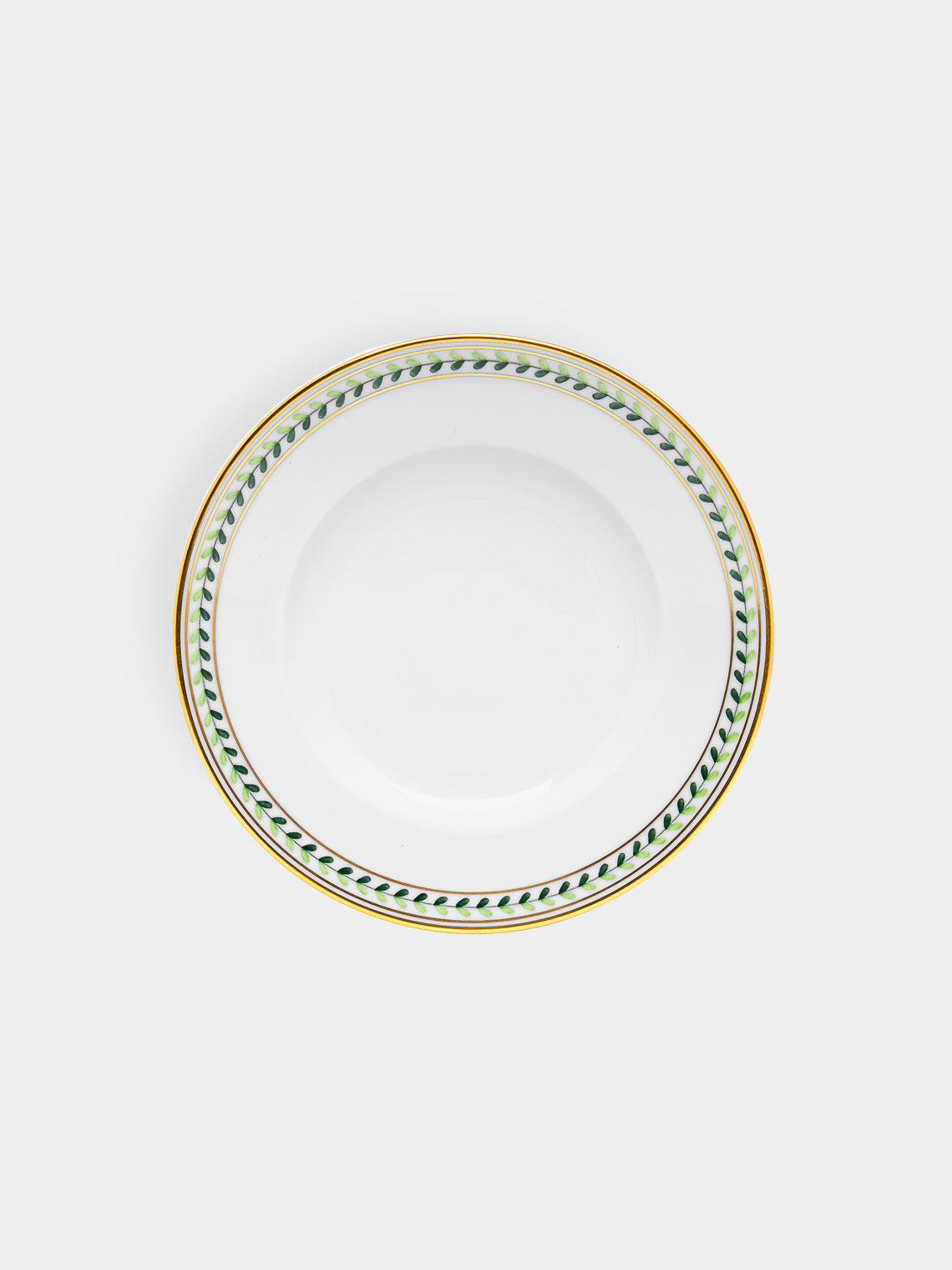 Augarten - Leafed Edge Hand-Painted Porcelain Bread Plate -  - ABASK - 
