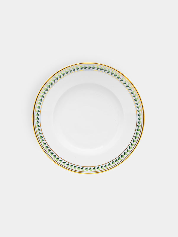 Augarten - Leafed Edge Hand-Painted Porcelain Bread Plate -  - ABASK - 