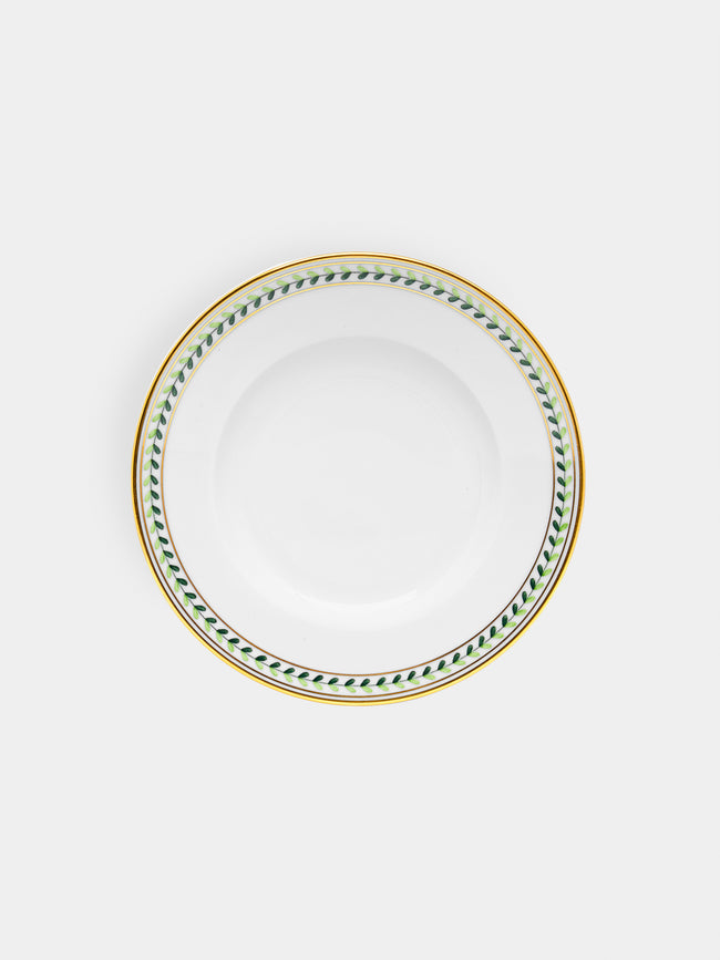 Augarten - Leafed Edge Hand-Painted Porcelain Bread Plate -  - ABASK - 