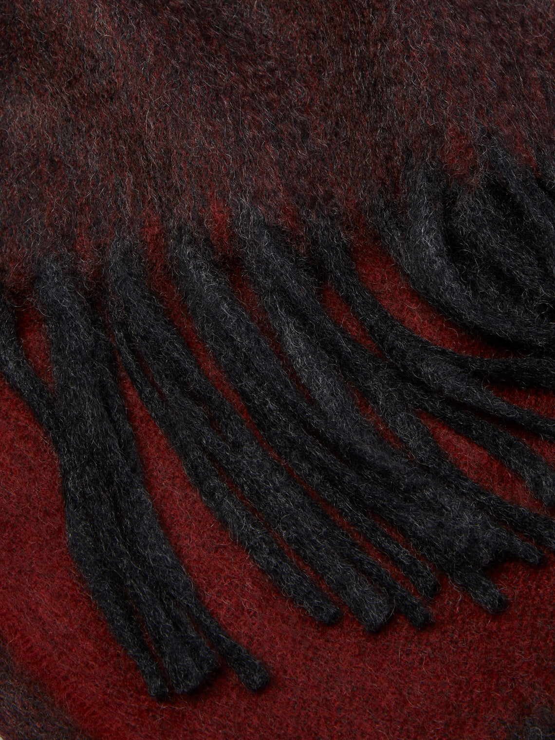Begg x Co - Arran Cashmere Reversible Blanket - Burgundy - ABASK