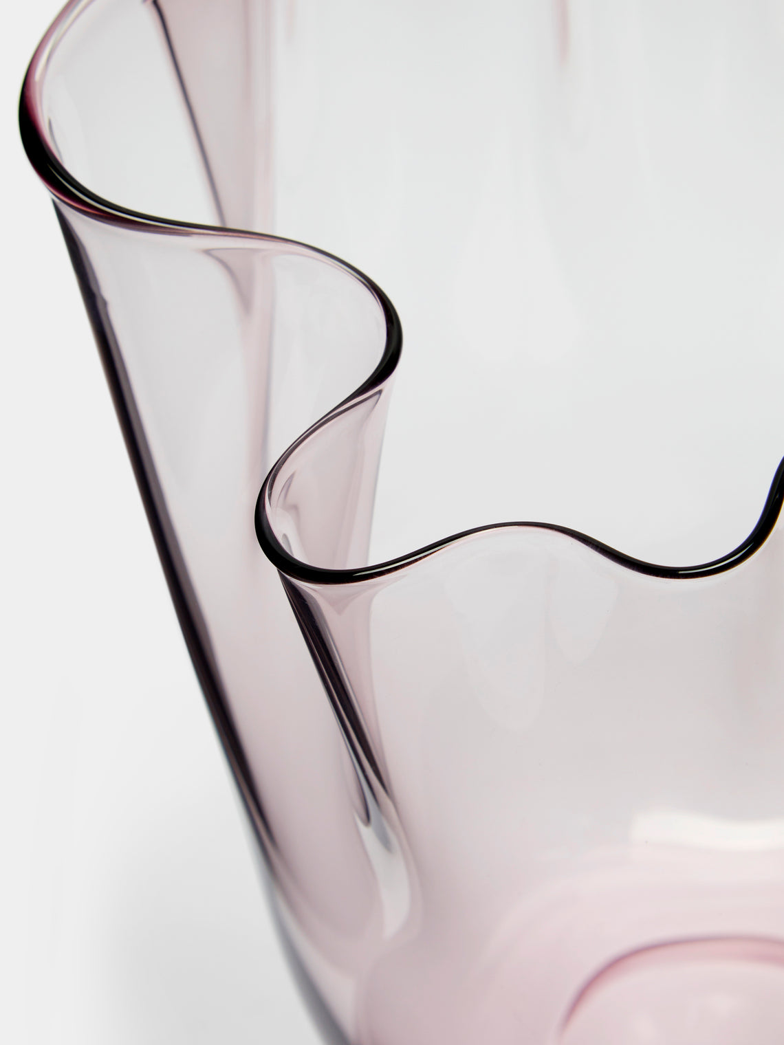 Venini - Fazzoletto Hand-Blown Murano Glass Medium Vase -  - ABASK