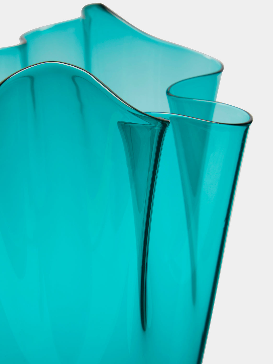 Venini - Fazzoletto Hand-Blown Murano Glass Large Vase -  - ABASK