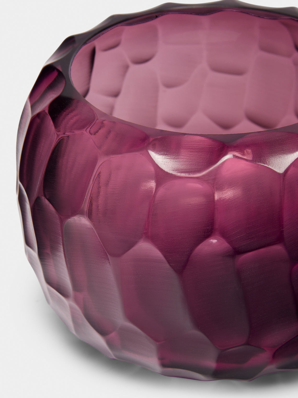 Micheluzzi Glass - Puffo Ametista Hand-Blown Murano Glass Vase -  - ABASK