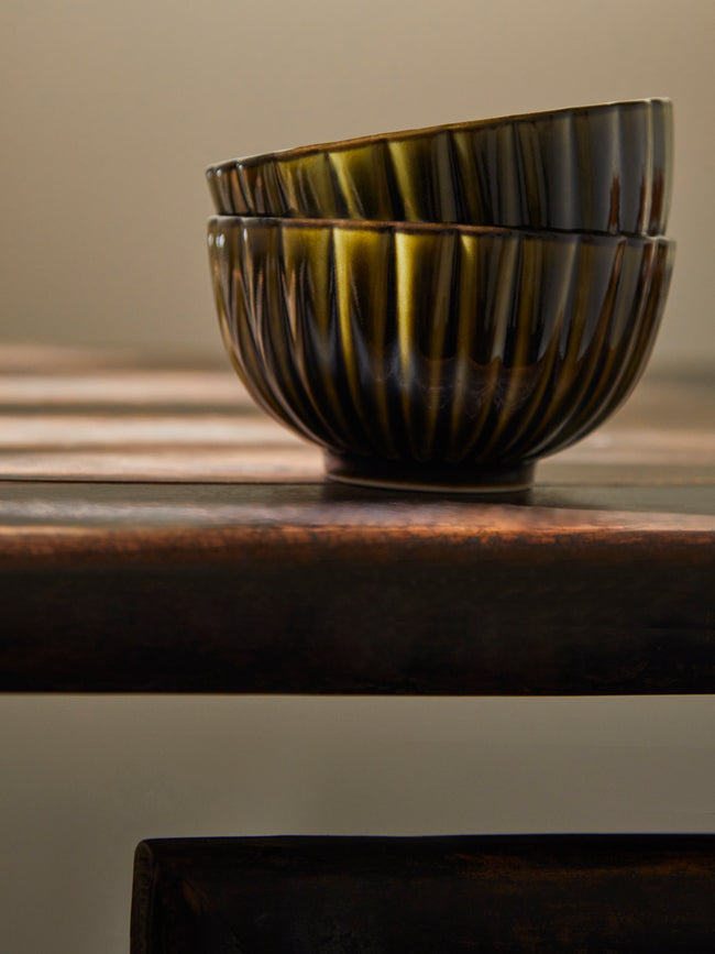 Kaneko Kohyo - Giyaman Urushi Ceramic Deep Bowls (Set of 4) -  - ABASK