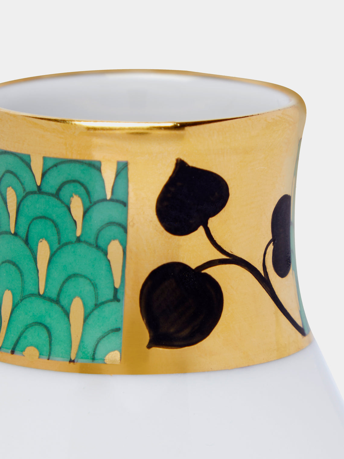 Augarten - Secession Hand-Painted Porcelain Pear-Shaped Vase - ABASK