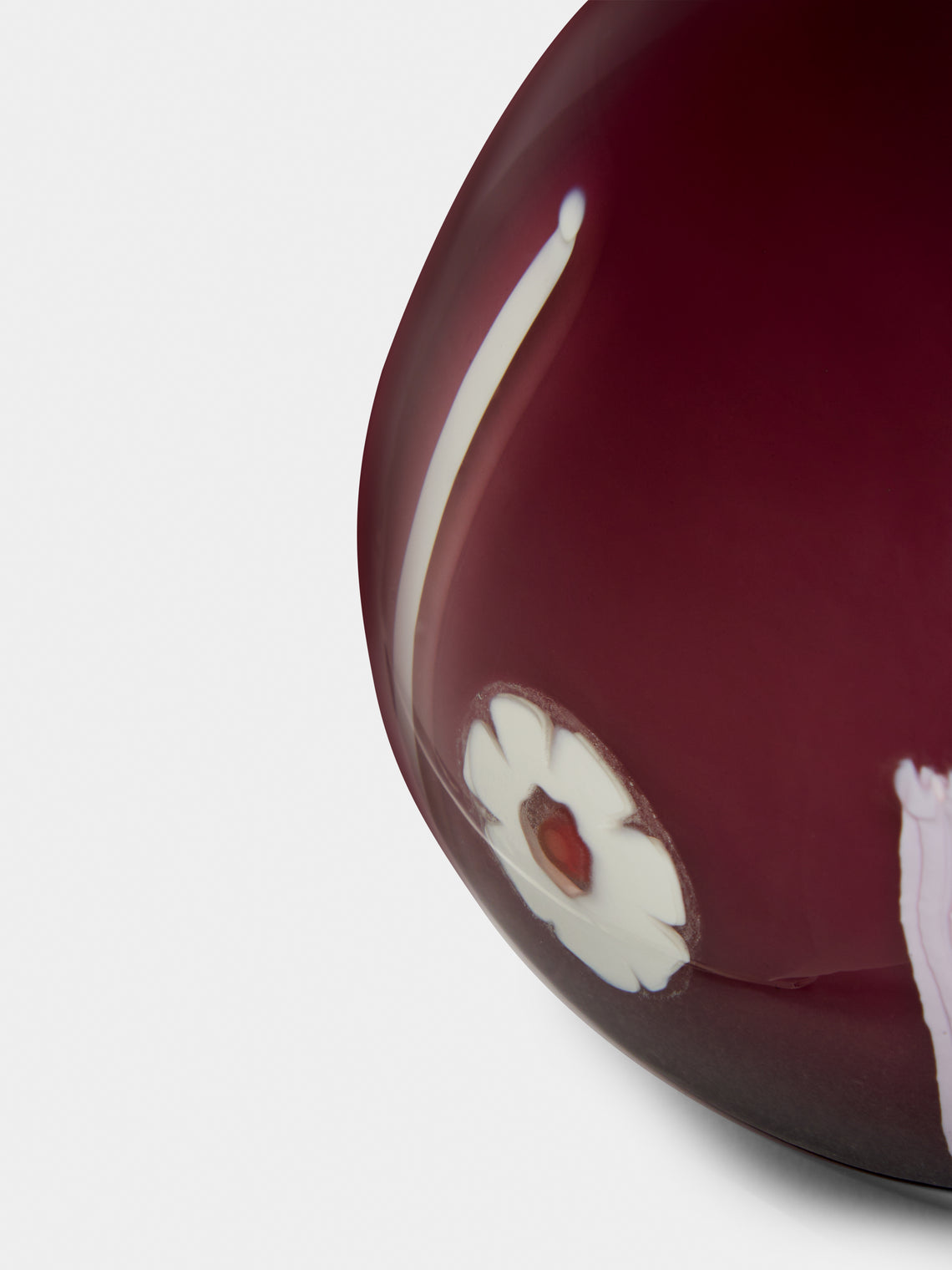 Giberto - Hand-Blown Murano Glass Paperweight - Purple - ABASK