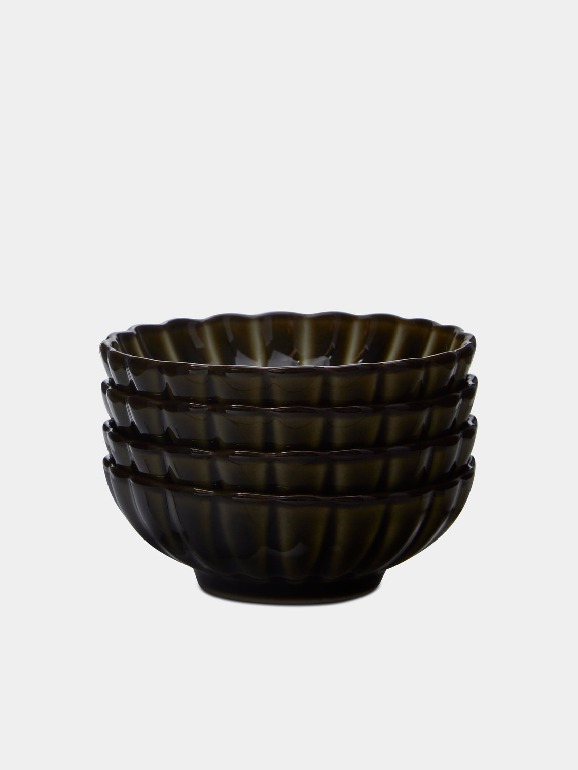 Kaneko Kohyo - Giyaman Urushi Ceramic Condiment Bowls (Set of 4) -  - ABASK