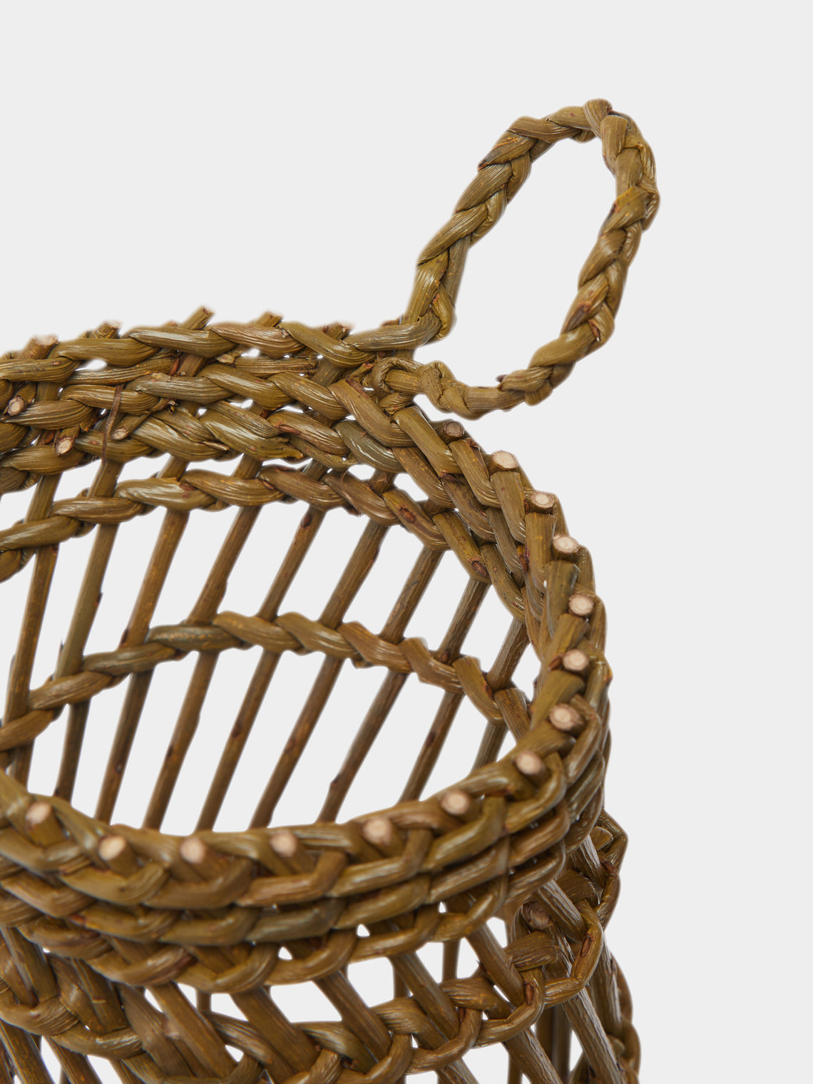 Rachel Bower - Handwoven Willow Garlic Basket -  - ABASK