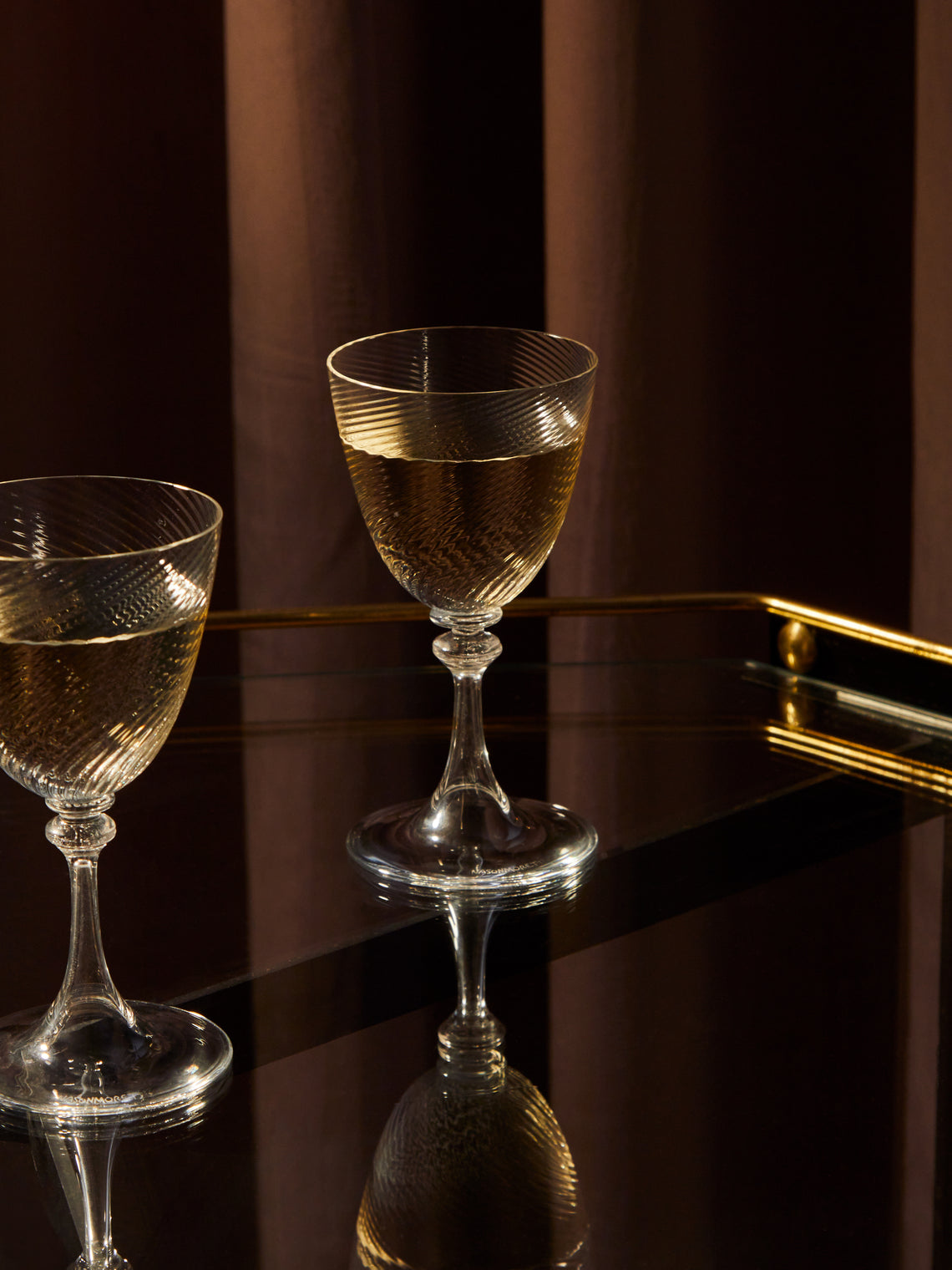 NasonMoretti - Torse Hand-Blown Murano White Wine Glass -  - ABASK