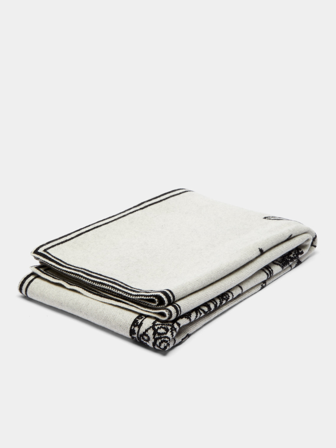 Saved NY - Elephant & Friends Cashmere Blanket - Black - ABASK
