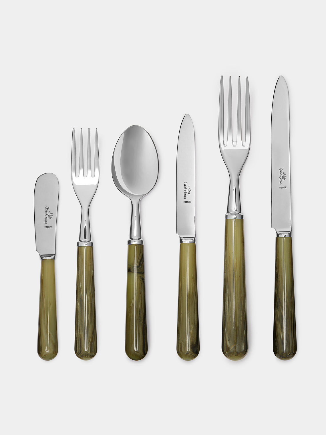Alain Saint-Joanis - Marbled Resin Butter Spreader -  - ABASK
