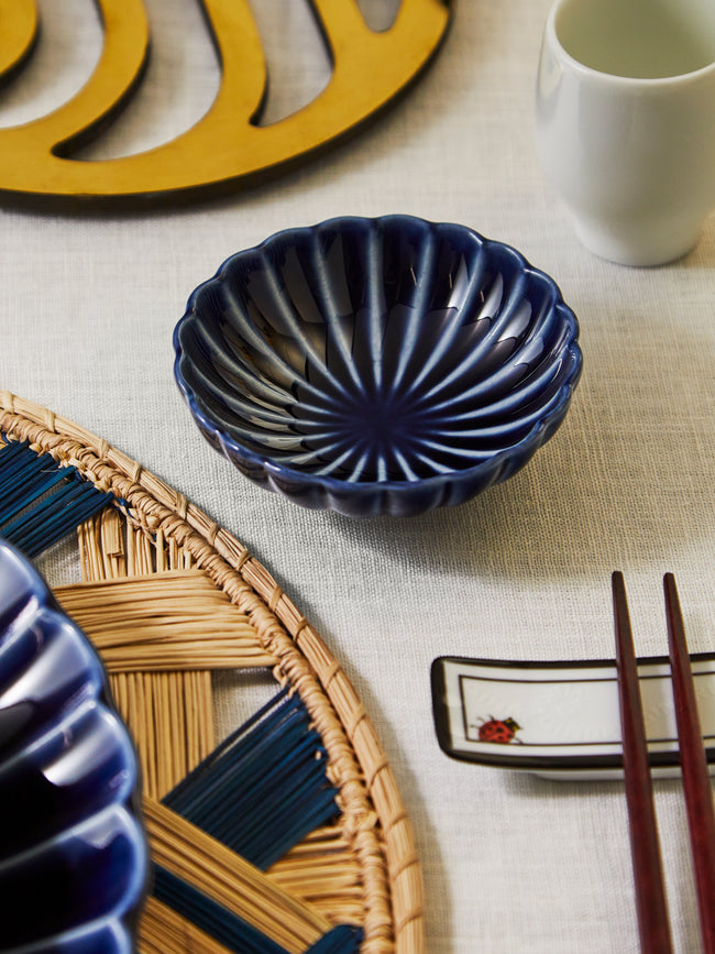 Kaneko Kohyo - Giyaman Urushi Ceramic Condiment Bowls (Set of 4) -  - ABASK