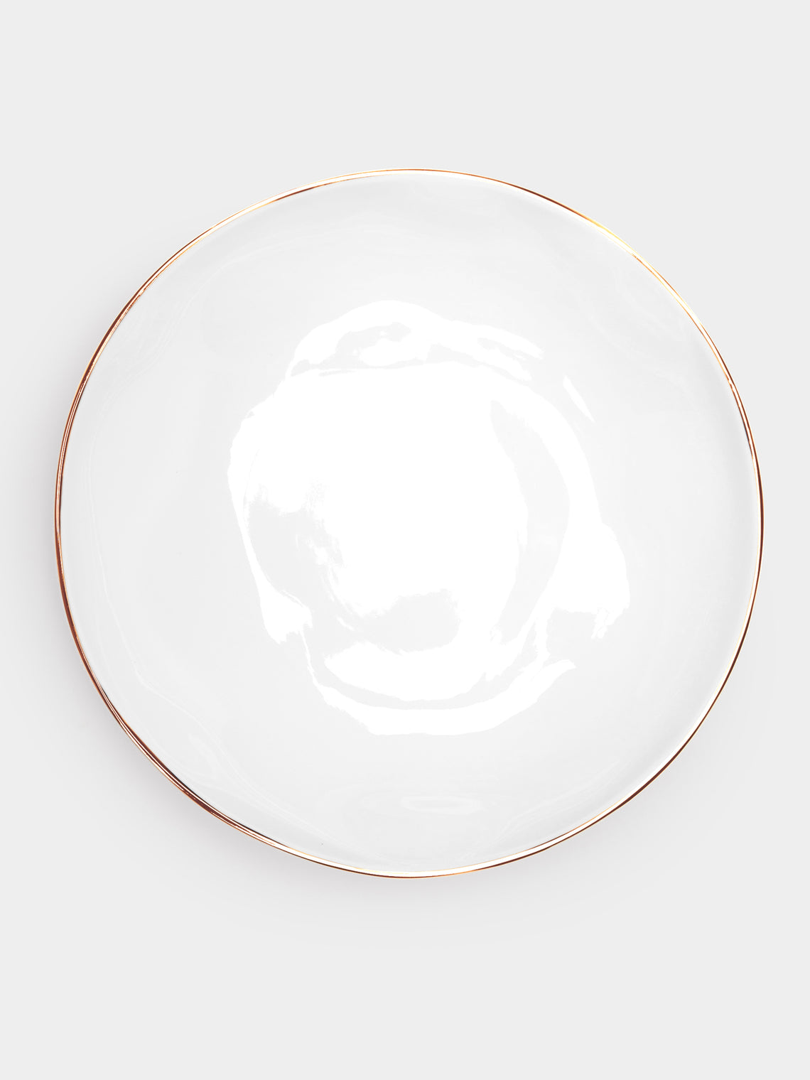Feldspar - Hand-Painted 24ct Gold and Bone China Pasta Bowls (Set of 4) -  - ABASK