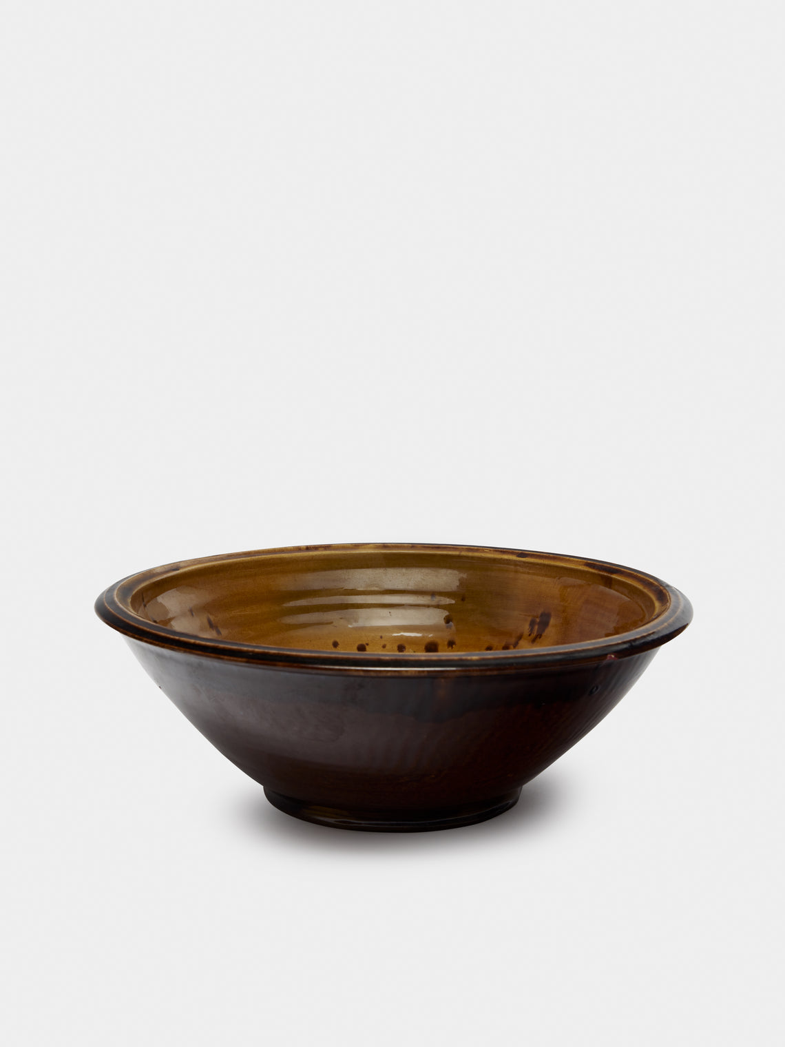 Antique and Vintage - 1950-1970 Fat Lava Bowl - Brown - ABASK - 
