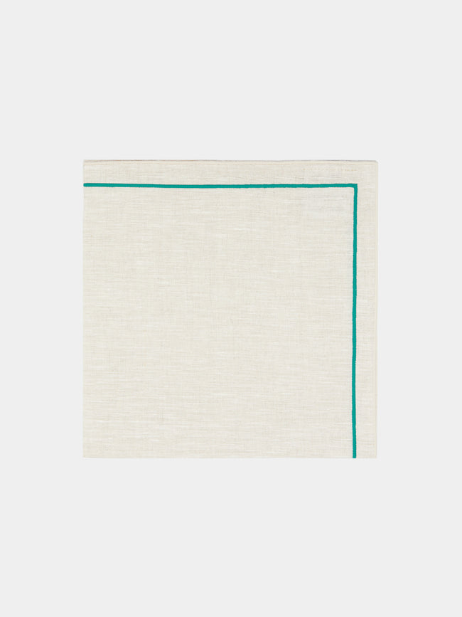 Los Encajeros - Vega Embroidered Linen Napkins (Set of 4) -  - ABASK - 