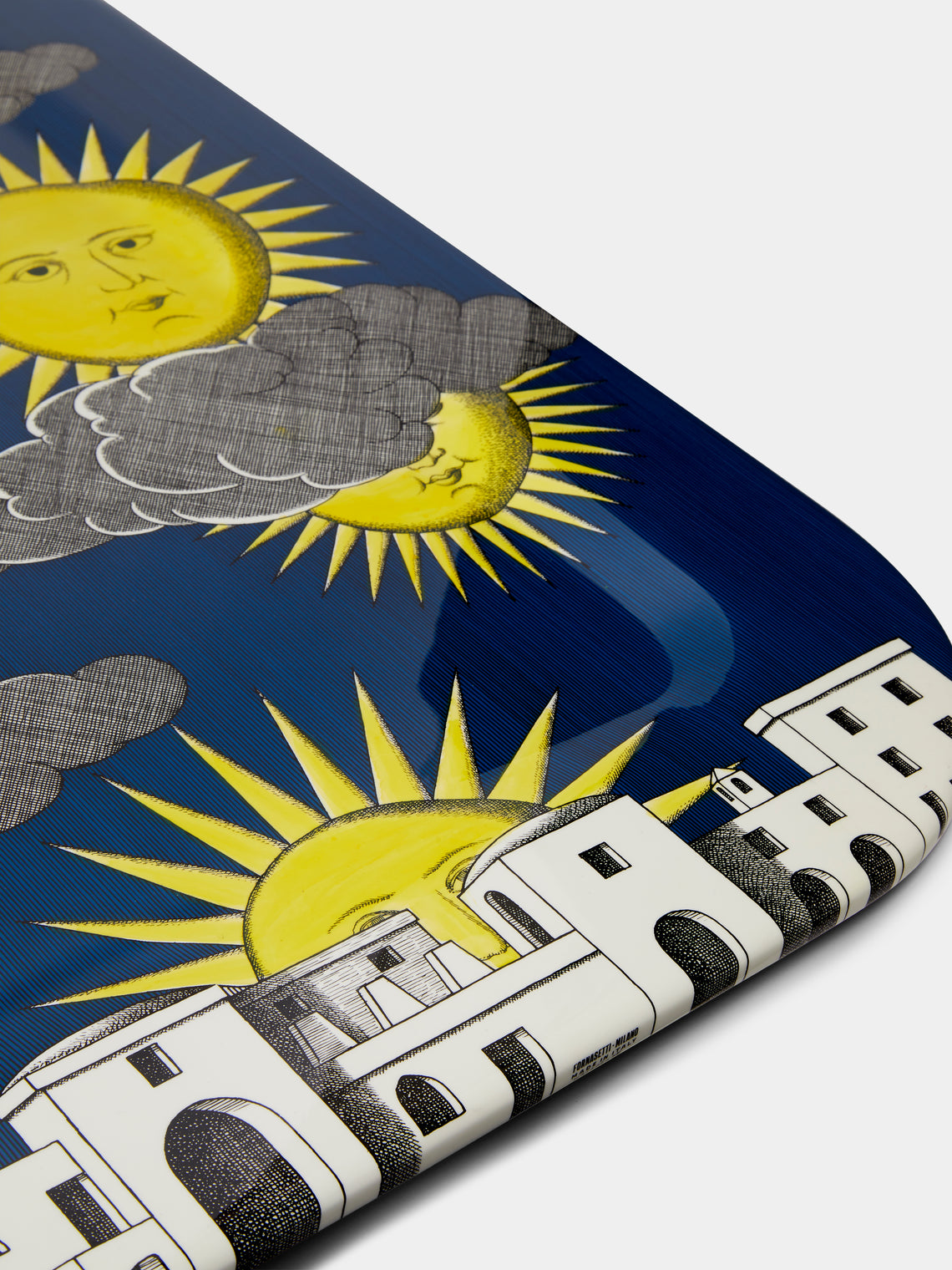 Fornasetti - Sole di Capri Wood Tray -  - ABASK