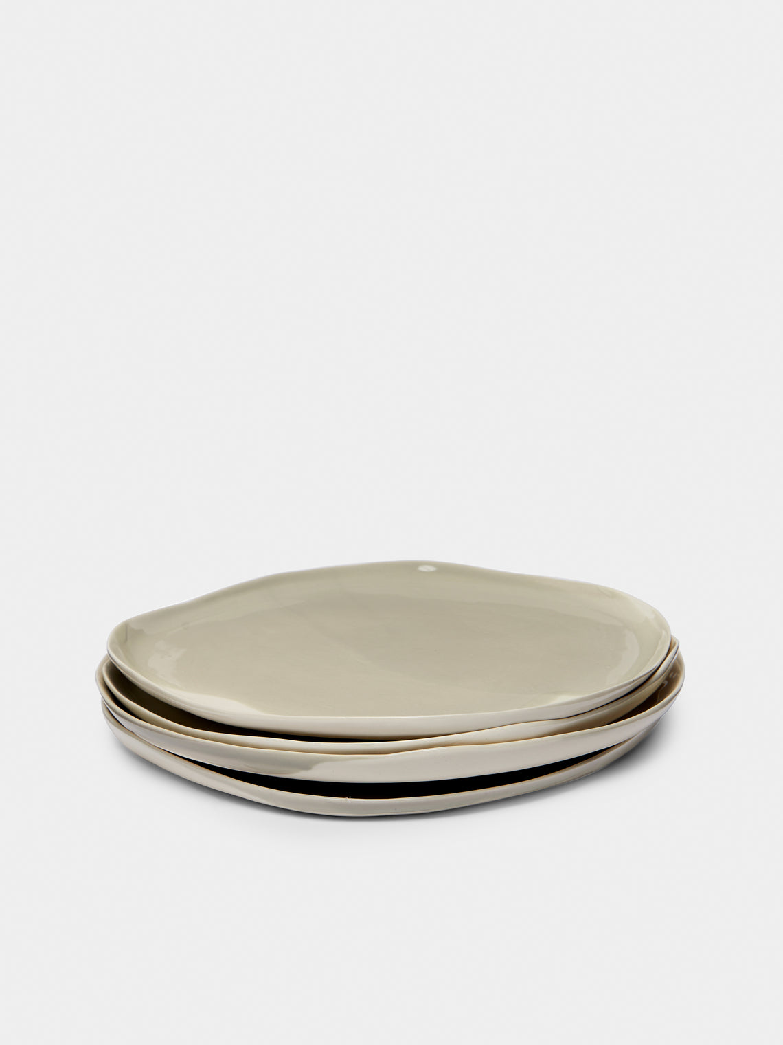 Pottery & Poetry - Hand-Glazed Porcelain Dinner Plates (Set of 4) -  - ABASK