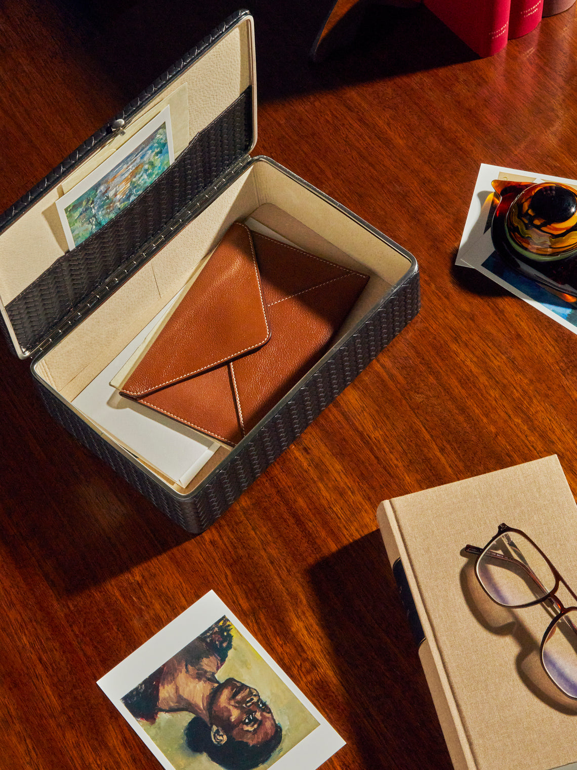 F. Hammann - Leather Utensils Box -  - ABASK